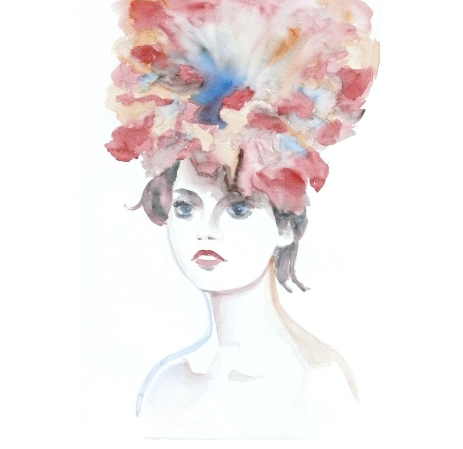 Girl with Flowers Girl with Flowers