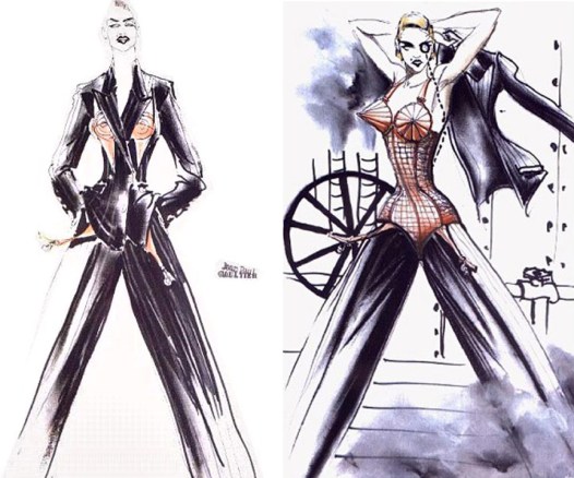 Madonna JPG Sketch for Blond Ambition Tour Madonna JPG Sketch for Blond Ambition Tour