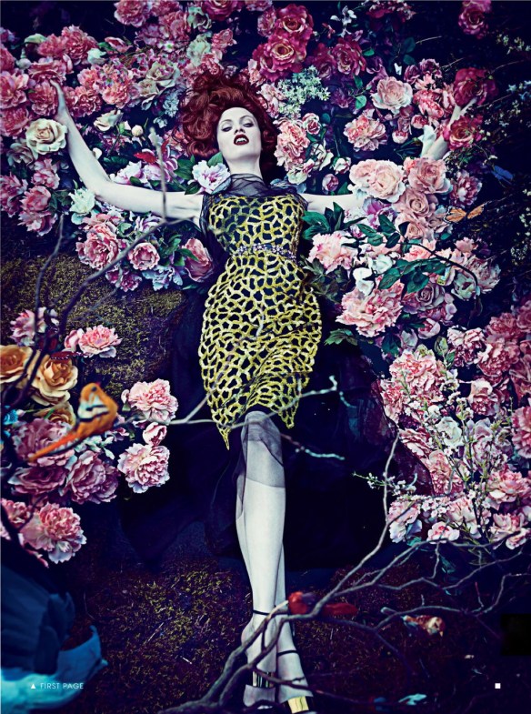 Hothouse Flowers by Steven Klein for Vogue January 2013