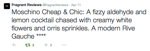 Cheap and Chic by Moschino