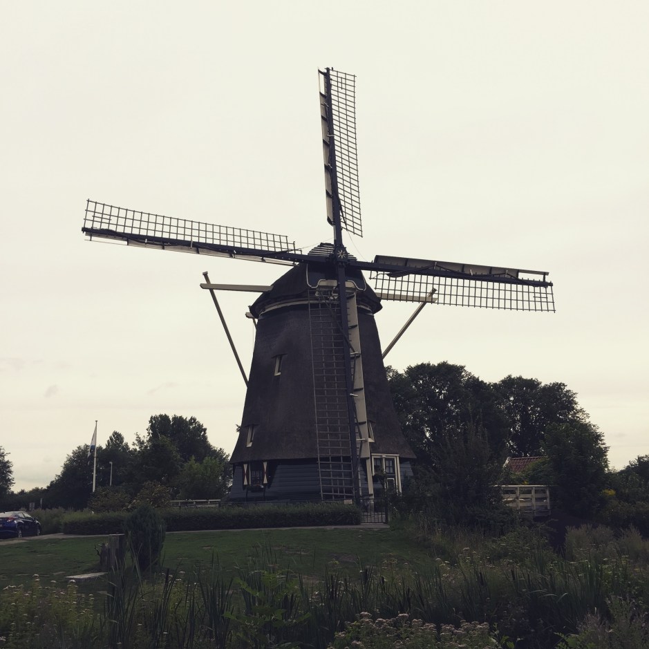 "A traditional Dutch windmill. It's now a house! I can't smell anything but I'm imagining dry hay because of the thatched roof #ScentedStories #Amsterdam"