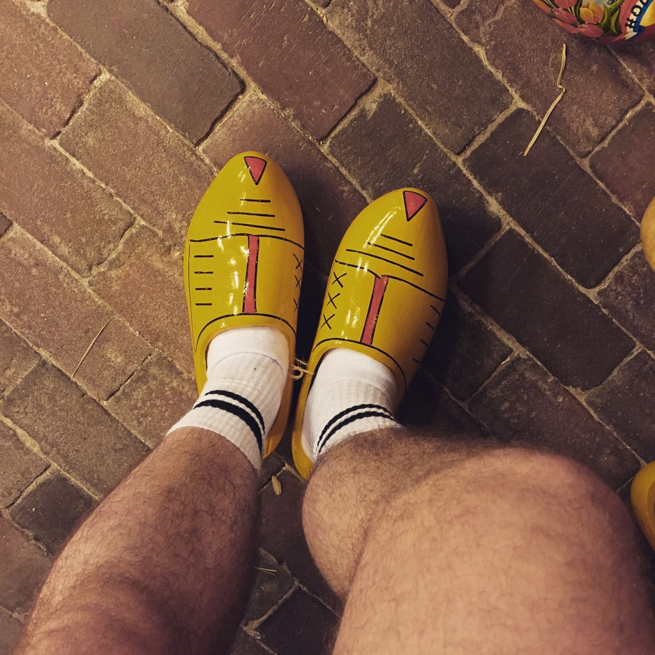 "And a glamour shot for your nerves. Dutch milkmaid realness #Amsterdam"