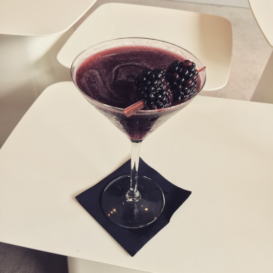 "Our Scented Story of #Amsterdam is almost over and @nigeldunckley, and I are celebrating the end of a fantastic trip with a complimentary cocktail at our hotel (what could be better than free alcohol?!) #ScentedStories #BlackberryDaiquiri"